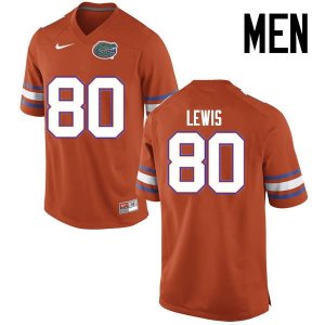 Men's Florida Gators #80 Cyontai Lewis NCAA Nike Orange Authentic Stitched College Football Jersey VSL2262OT